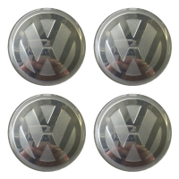 Наклейки на колпаки, диски СТИКЕРЫ VOLKSWAGEN 65мм сферические линза серебро АЛ1552