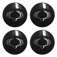 Наклейки на колпаки, диски НАКЛЕЙКИ Ssang Yong 56мм сфера  металл черные