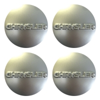 Наклейки на колпаки, диски НАКЛЕЙКИ CHRYSLER 60мм пластик серебро АЛ2137