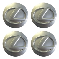 Наклейки на колпаки, диски НАКЛЕЙКИ LEXUS 60мм пластик серебро АЛ2133