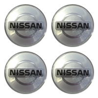 Наклейки на колпаки, диски НАКЛЕЙКИ NISSAN 65мм сферические линза серебро АЛ2230