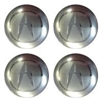 Наклейки на колпаки, диски Наклейки для дисков ACURA 56мм сферические серые хром АЛ2377