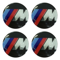 Наклейки на колпаки, диски НАКЛЕЙКИ BMW M 65мм сферические линза АЛ2458