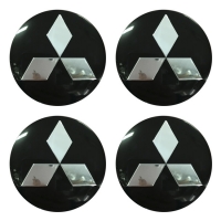 Наклейки на колпаки, диски НАКЛЕЙКИ MITSUBISHI 54мм сфера металл АЛ2635