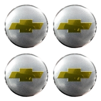 Наклейки на колпаки, диски НАКЛЕЙКИ CHEVROLET 56мм сферические металл АЛ2725