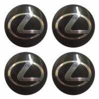 Наклейки на колпаки, диски НАКЛЕЙКИ LEXUS 65мм сферические металл АЛ2799