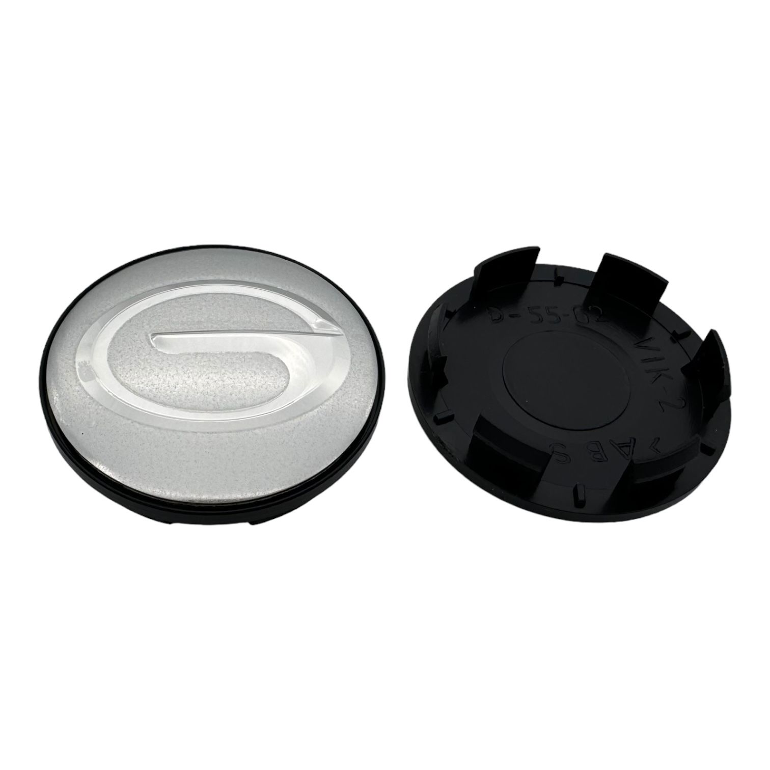 Колпачки заглушки на литые диски GAC серебристый KиК ,RAPID 63/55/9, 4 колпачка