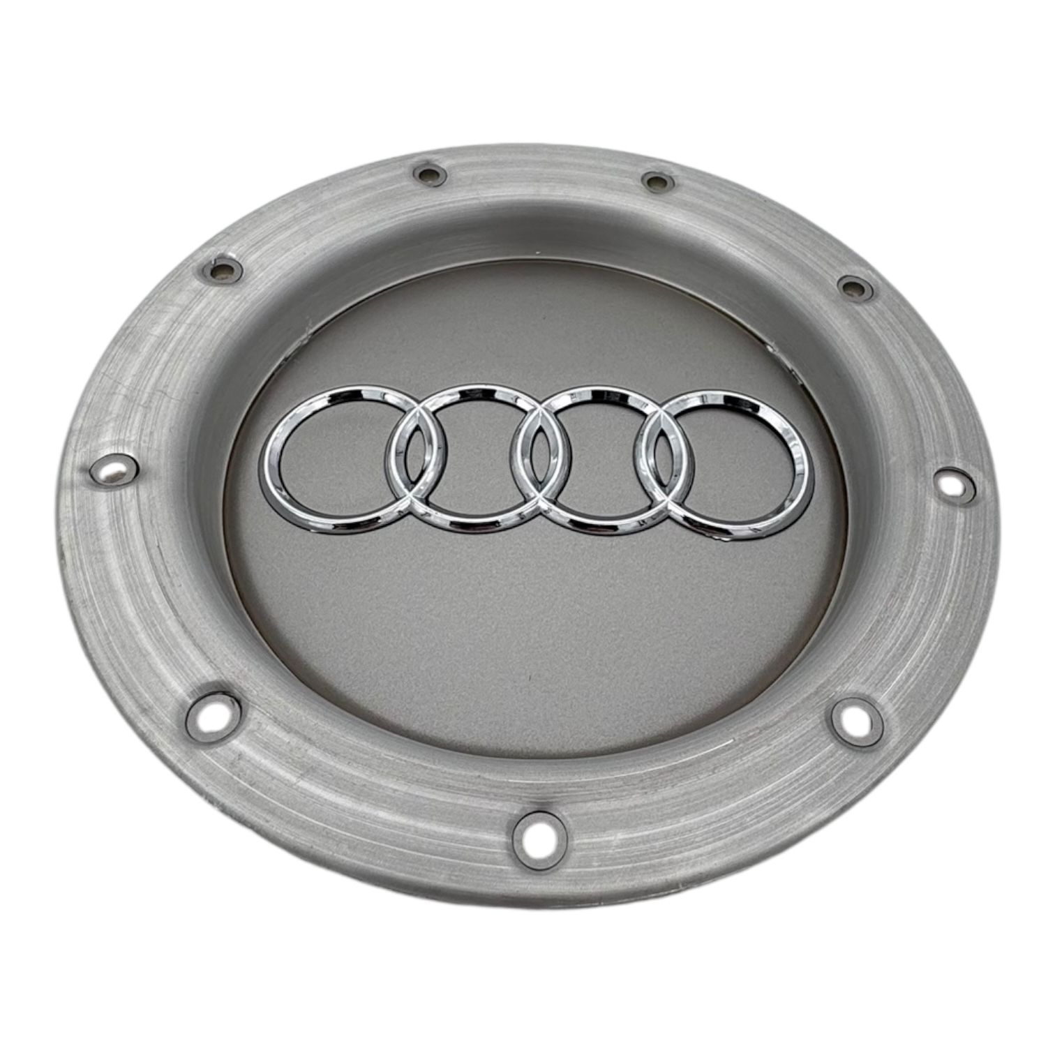 Колпачки заглушки на литые диски c логотипом АУДИ AW018gr, 146mm, 1шт