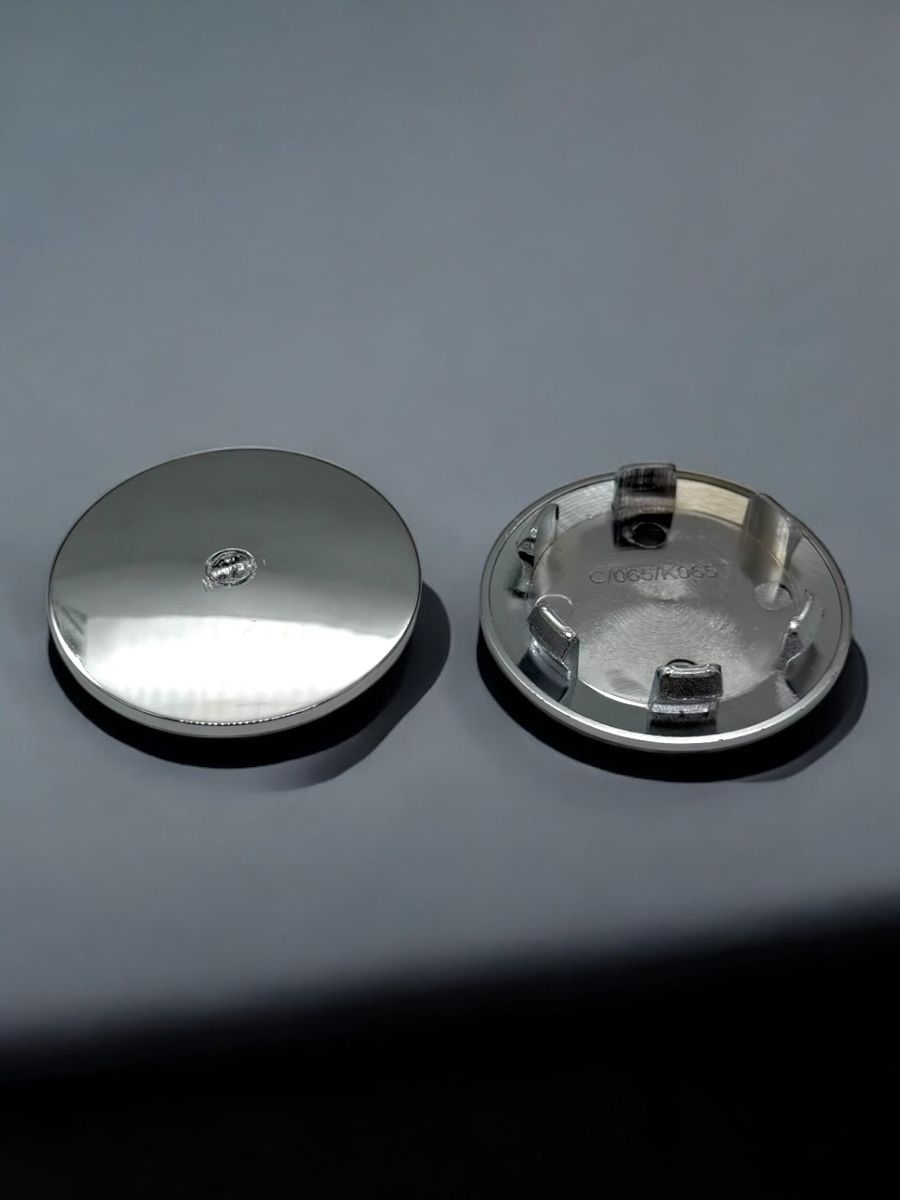 Колпачки заглушки на литые диски конус хром C048c 61/48/9, 1 колпачка