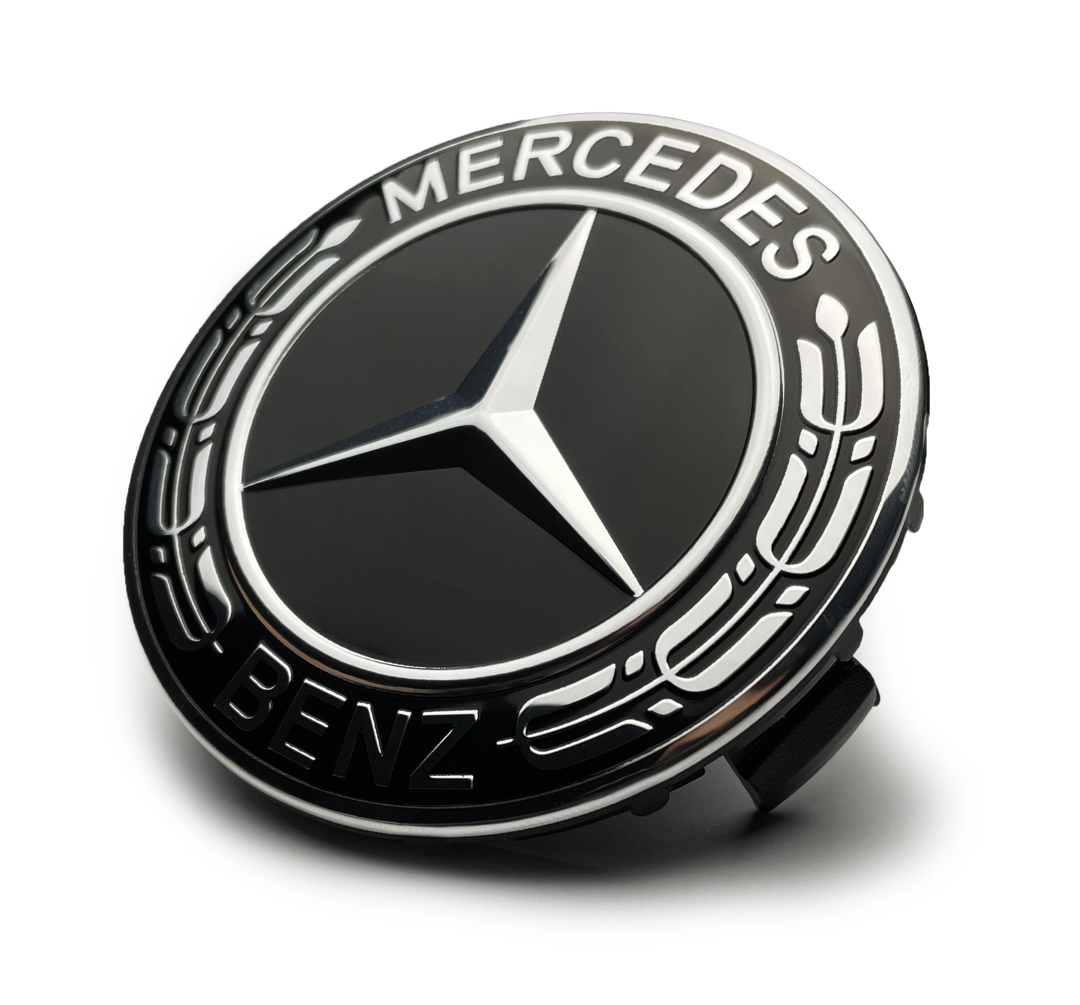 Колпачки заглушки на литые диски c логотипом MERCEDES NEW - 75/70/14, 1 колпачок