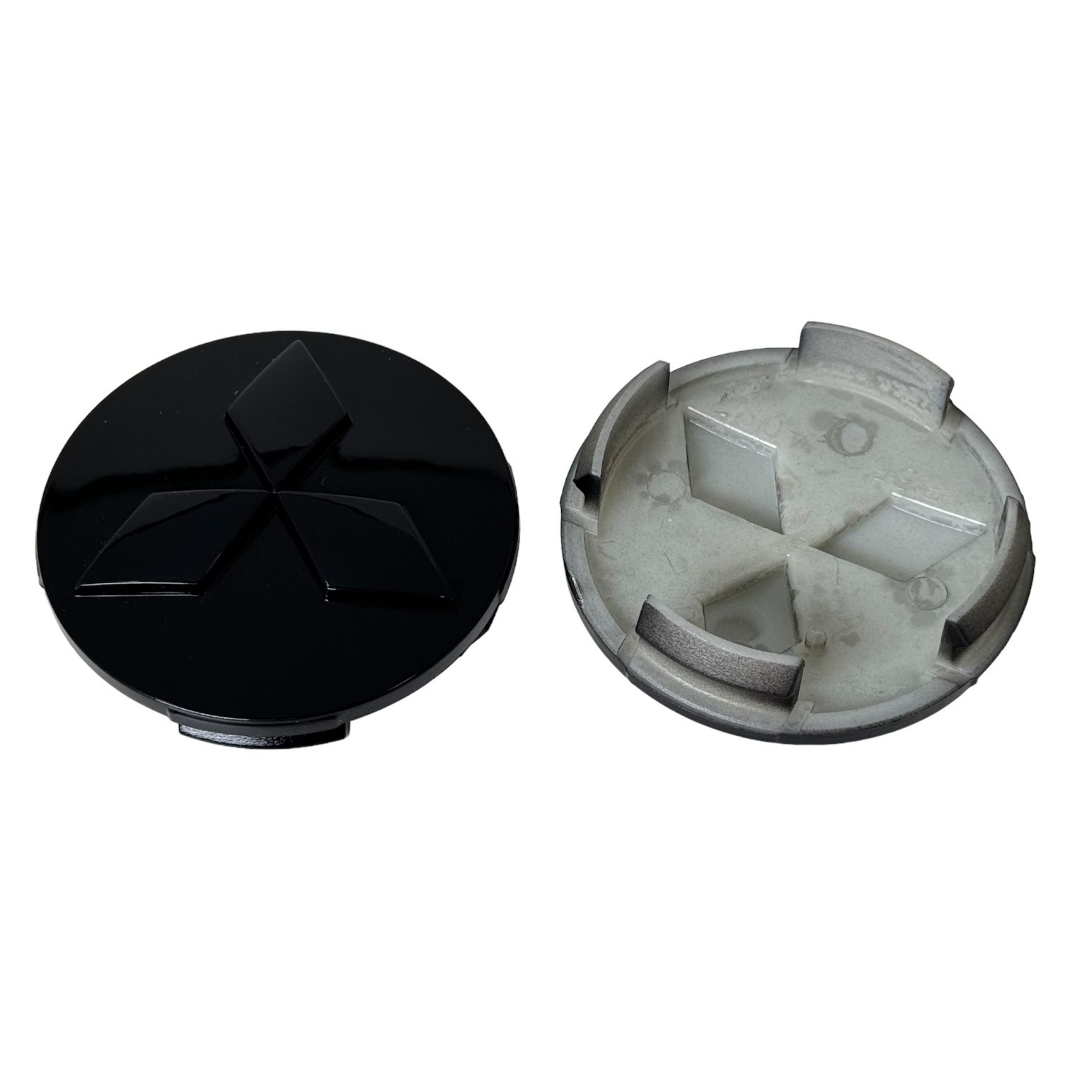 Колпачки заглушки на литые диски c логотипом Митсубиси Al2893 - 60/53/10, 1 шт