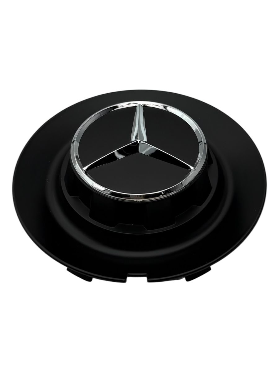 Колпачки заглушки на литые диски c логотипом MERCEDES AMG гланец BC-965H - 144/127/15, 1 шт