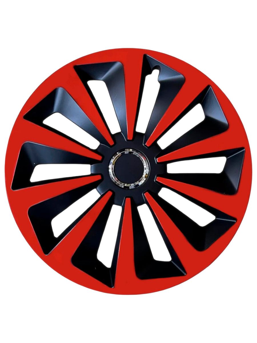 Колпаки на колеса R14 Фокс Красные, 4 колпака