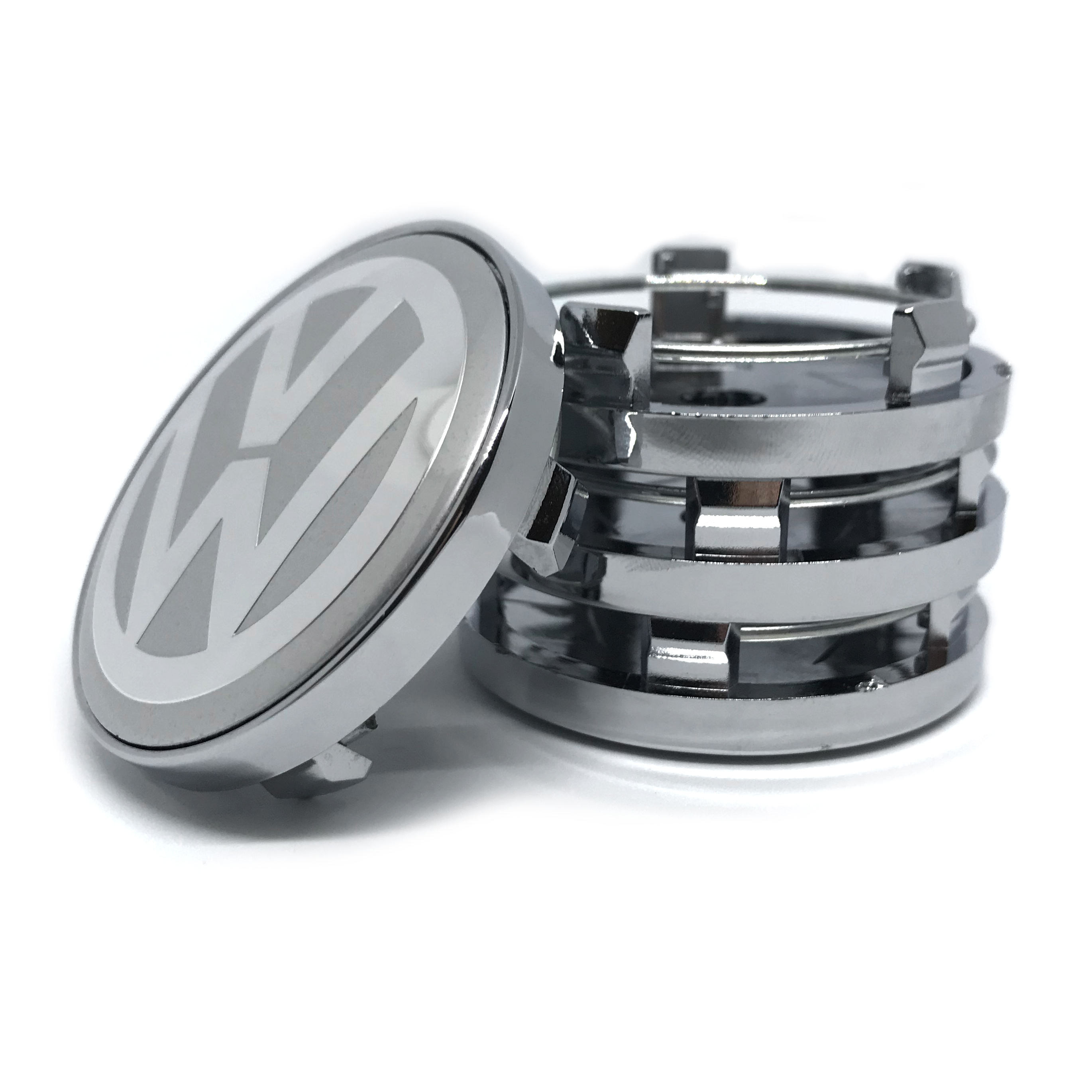 Колпачки заглушки на литые диски ФОЛЬКСВАГЕН серебро 60/56/9, 4 колпачка