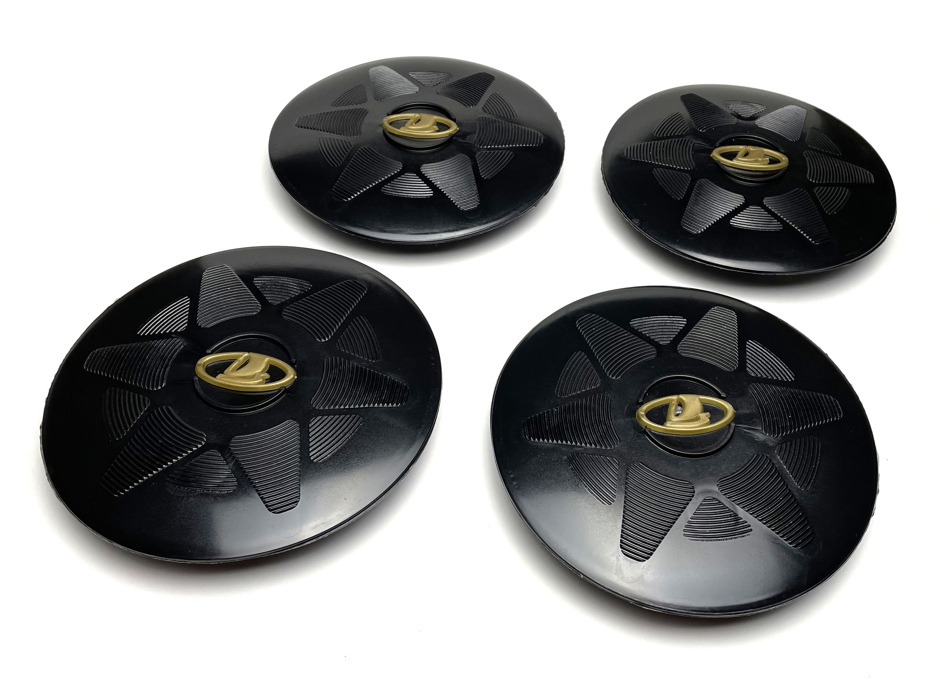 Колпаки на колеса ЛАДА (ВАЗ) R13 / R14 / R15 / R16 под 17 болт черные , комплект 4 шт / Колпачки на штампованные диски Лада Жигули Веста