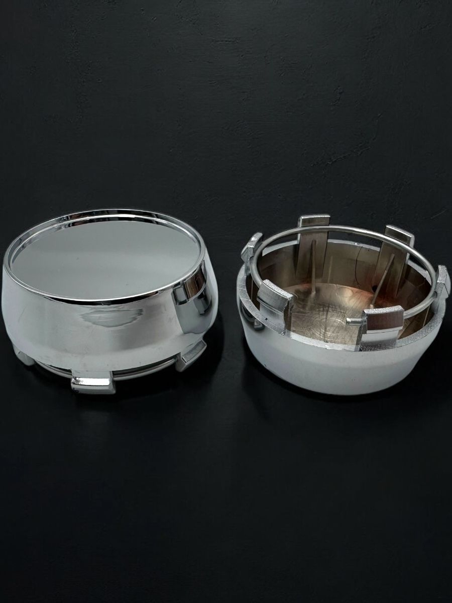 Колпачки заглушки на литые диски конус хром Н154 60/56/9, 1 колпачка