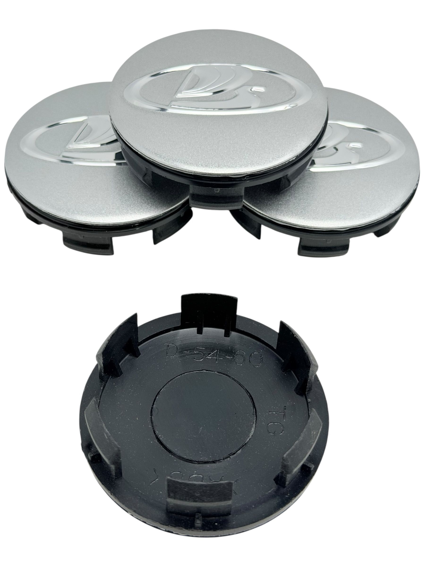 Колпачки заглушки на литые диски c логотипом ЛАДА 60-54-13, 4 колпачка