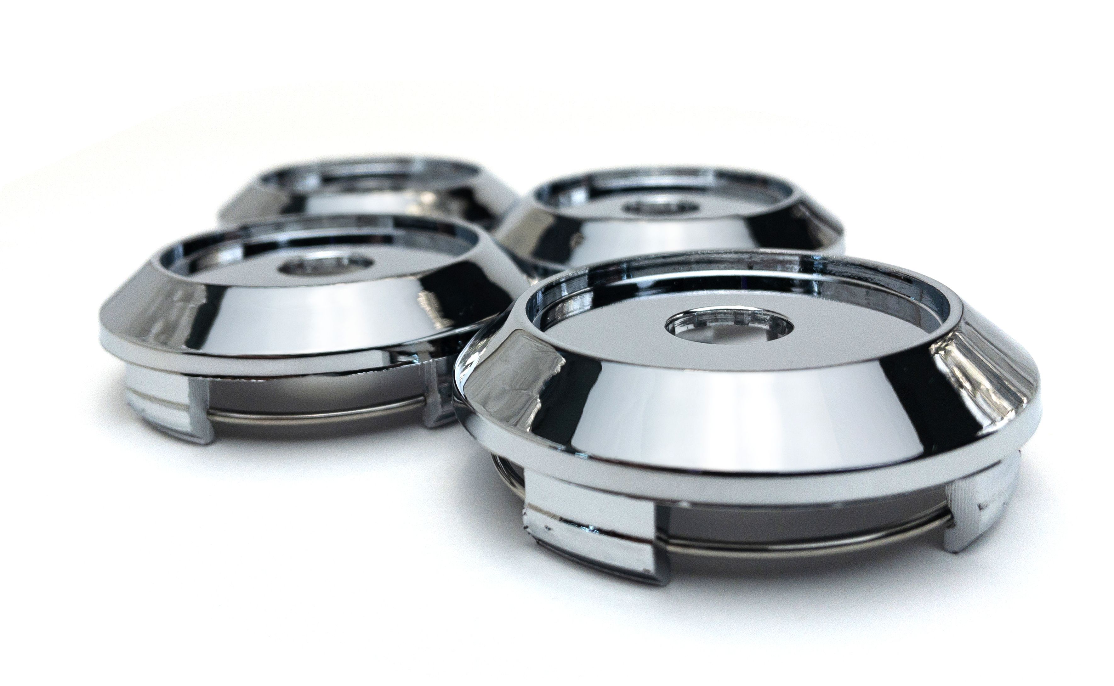 Колпачки на литые диски (заглушки) 65/58/7 конус хром, комп. 4шт