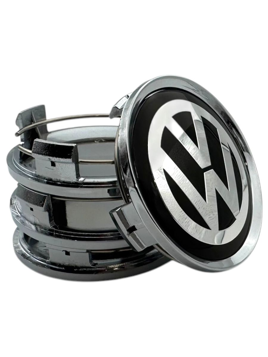 Колпачки заглушки на литые диски МЕРСЕДЕС (с логотипом WV) 75/70/13, 4 колпачка