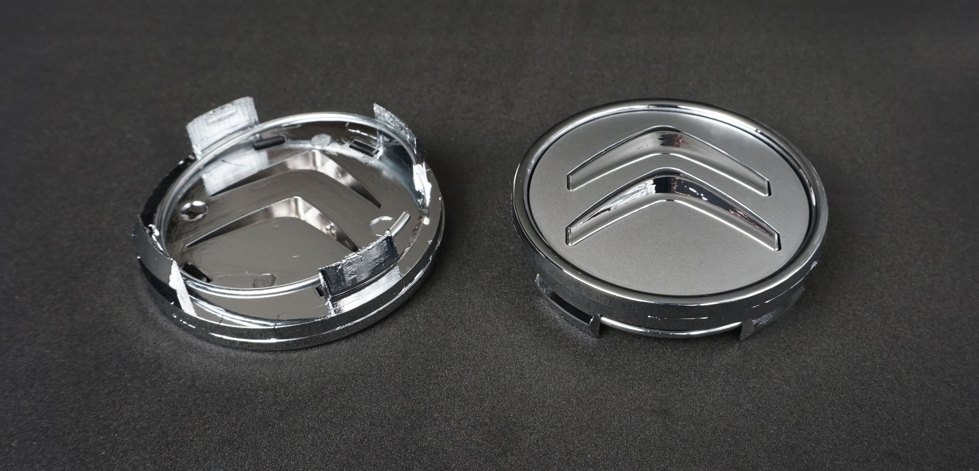 Колпачки заглушки на литые диски c логотипом СИТРОЕН (OEM 9670585977), 60-57-9, 2 шт