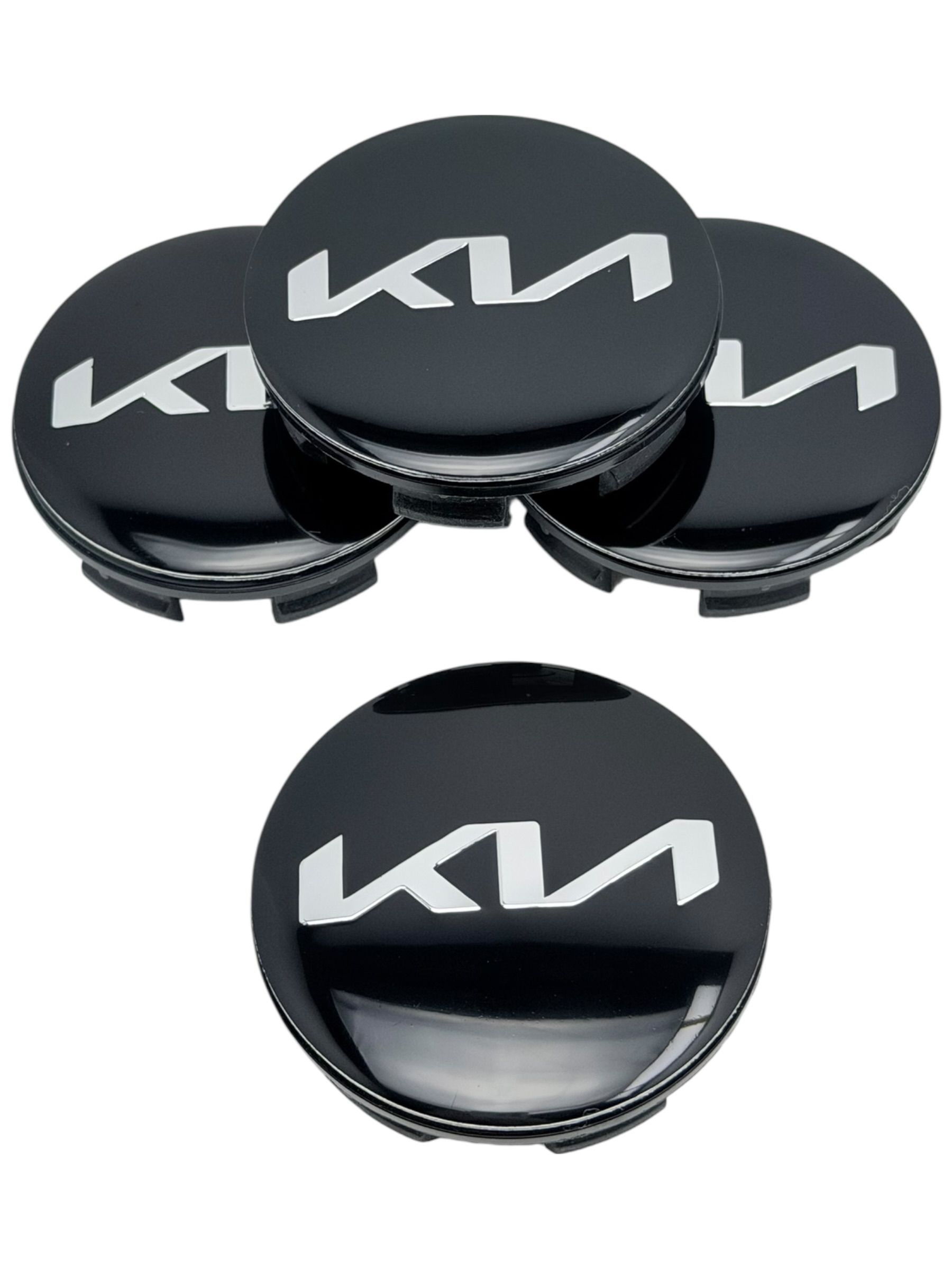 Колпачки заглушки на литые диски c логотипом KIA NEW 60-54-13, 4 колпачка