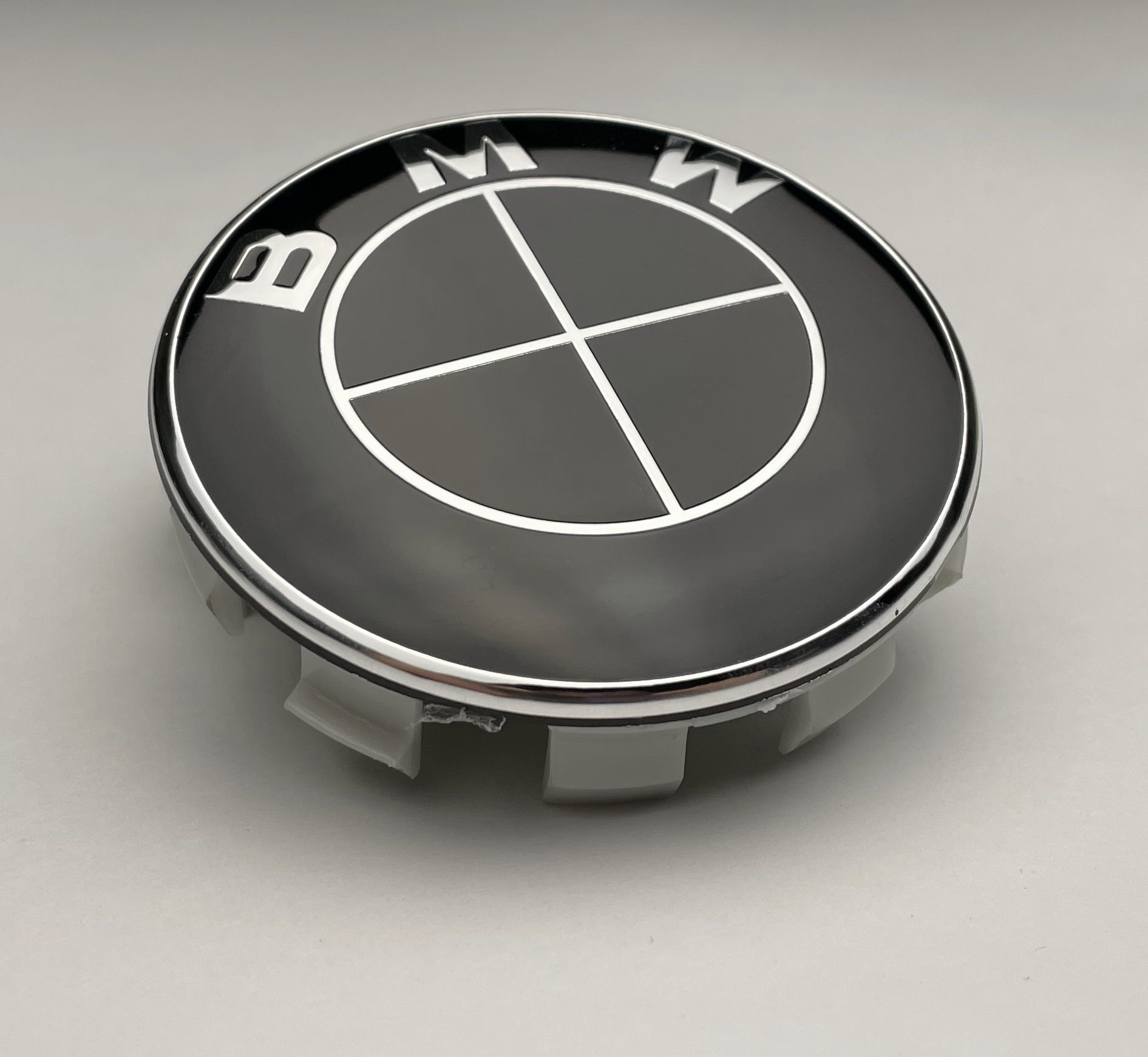 Колпачки заглушки на литые диски c логотипом черный БМВ 68-64-12, 4шт