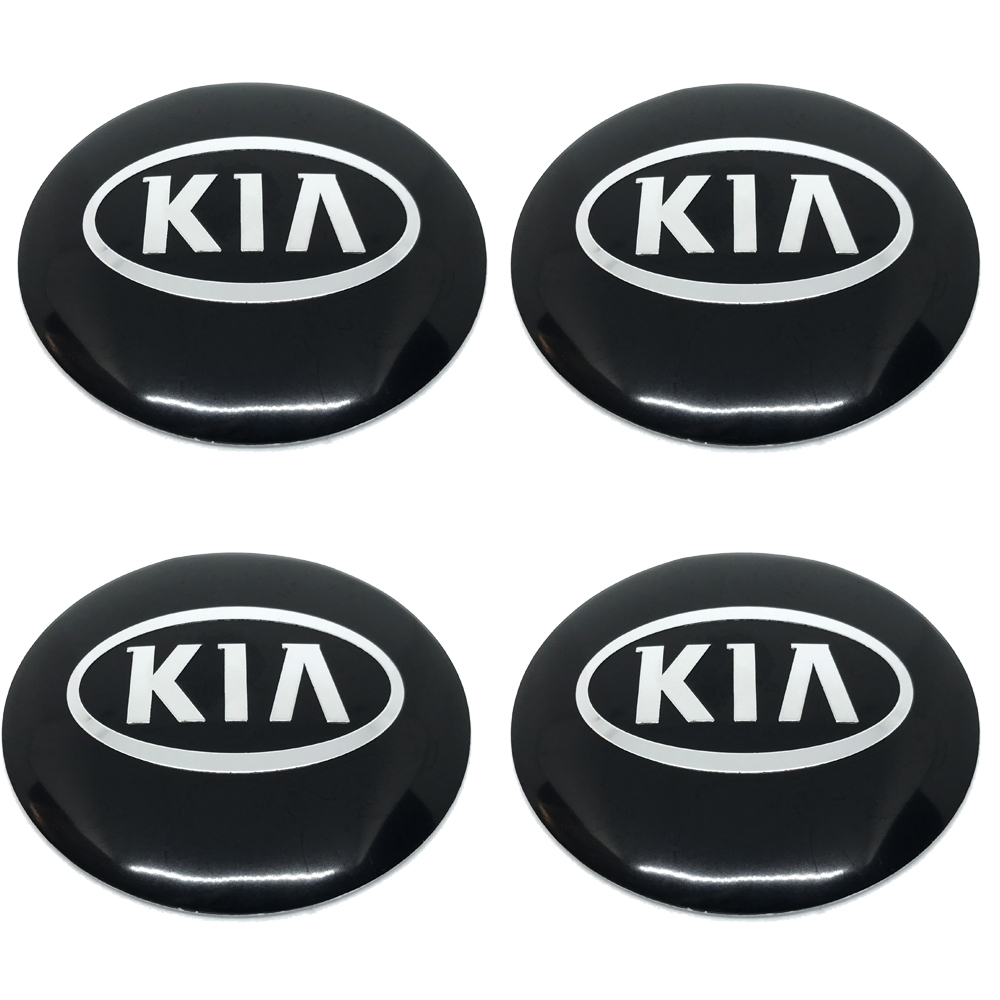 Наклейки на диски и колпаки ki d75, 4шт