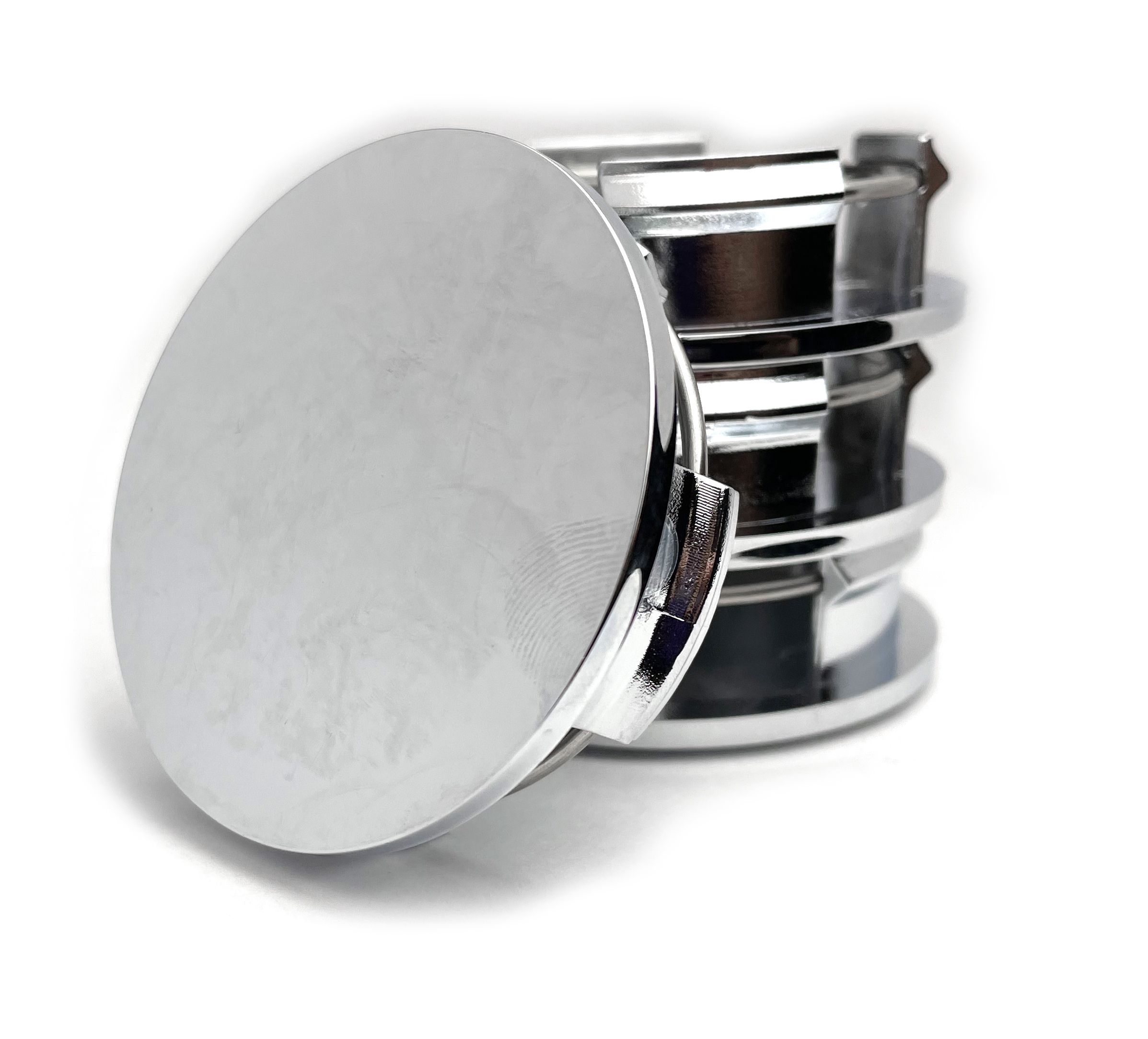 Колпачки заглушки на литые диски хром MAZDA 57/50/11, 4 колпачка