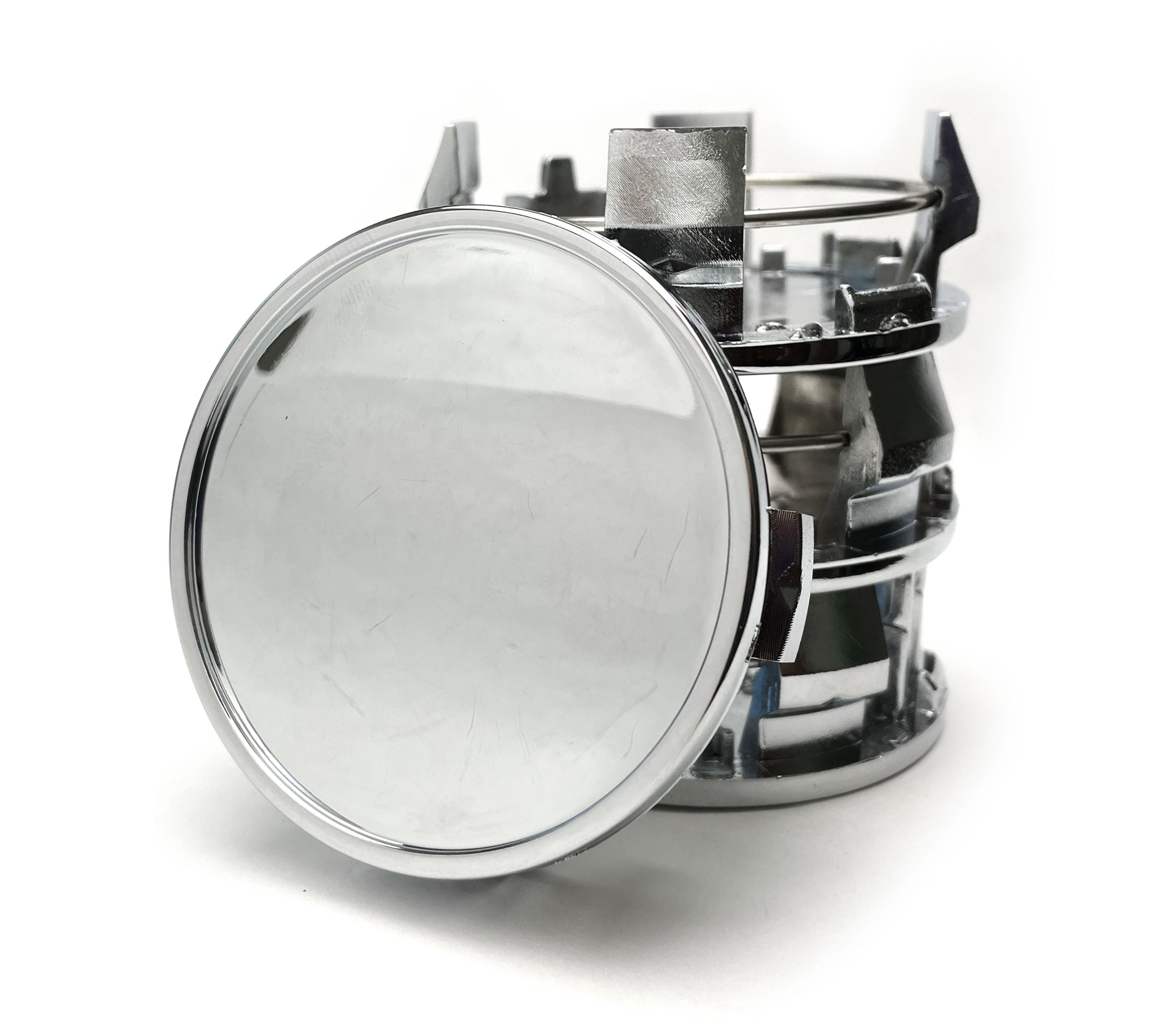 Колпачки заглушки на литые диски хром 62/56/21, 4 колпачка