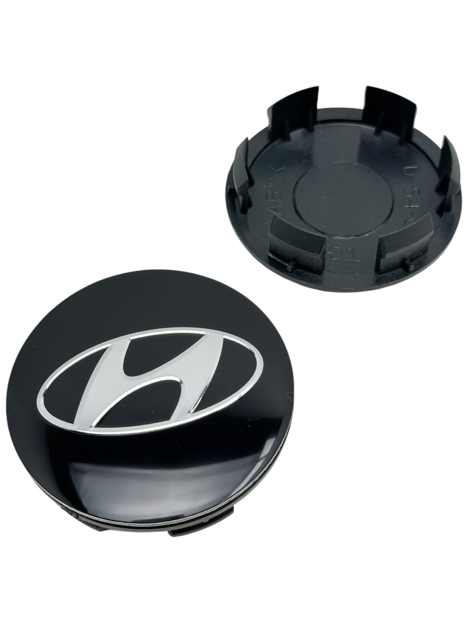 Колпачки заглушки на литые диски c логотипом HY 60-54-13, 4 колпачка