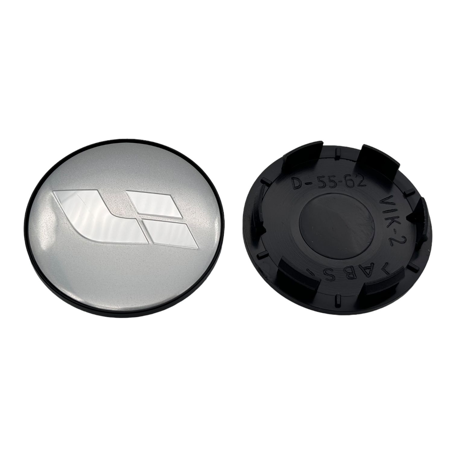 Колпачки заглушки на литые диски LIXIANG серебро КиК ,RAPID 63/55/9, 4 колпачка