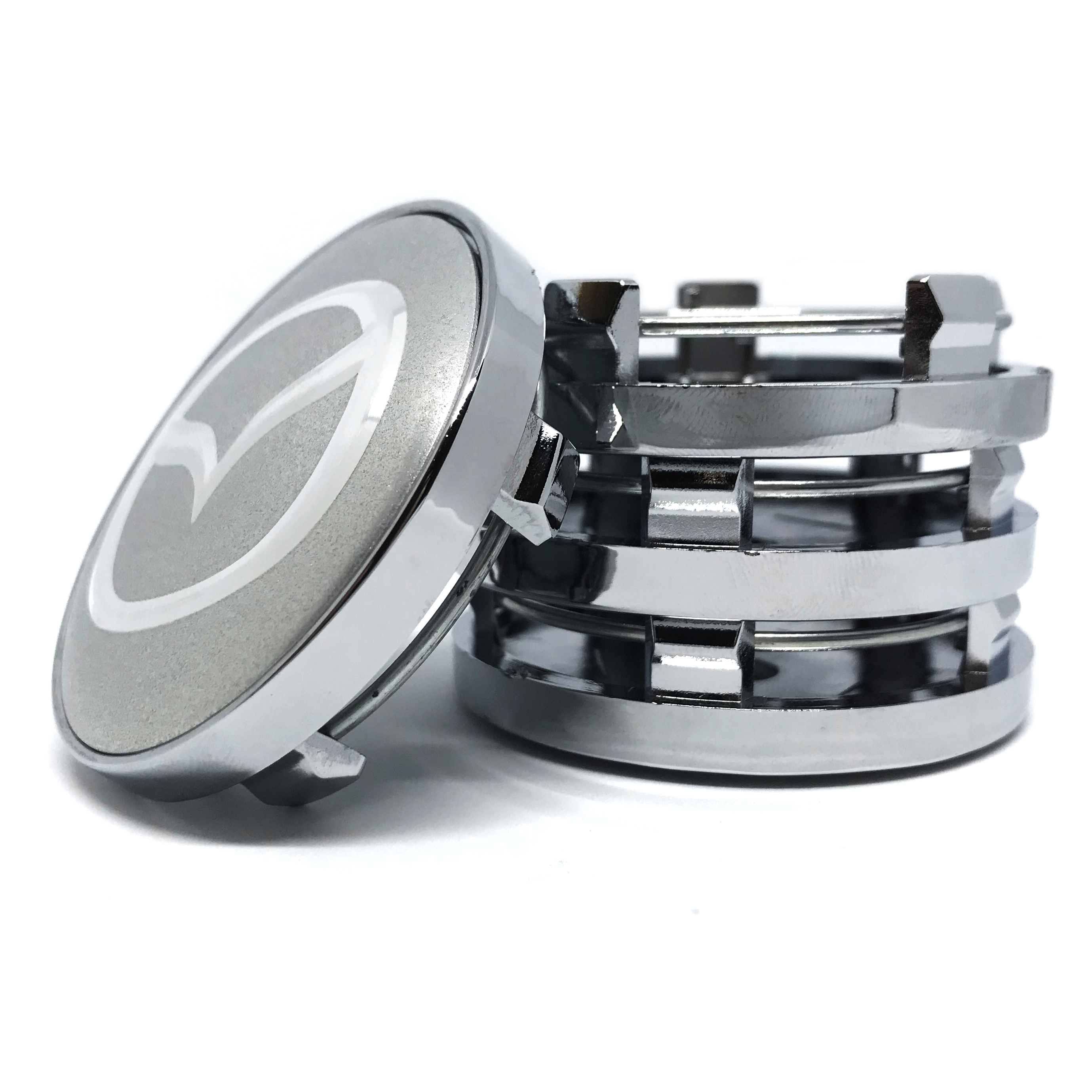 Колпачки заглушки на литые диски МАЗДА серебро 60/56/9, 4 колпачка