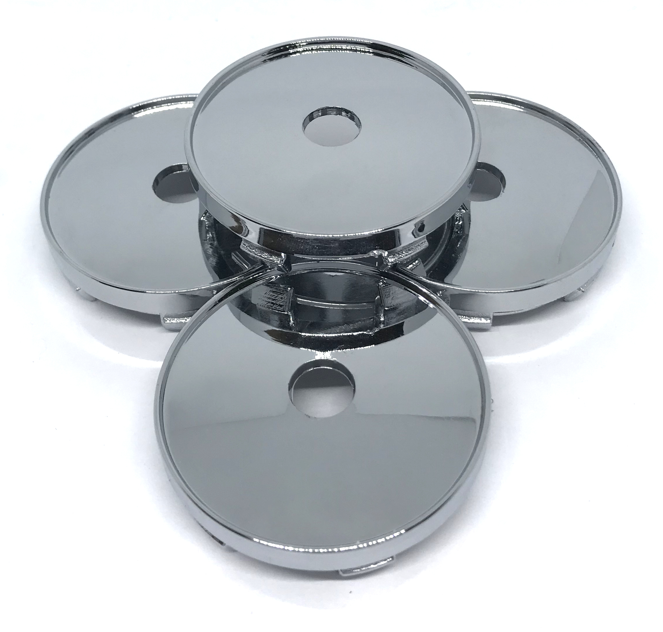 Колпачки заглушки на литые диски хром 60/56/9, 4 колпачка