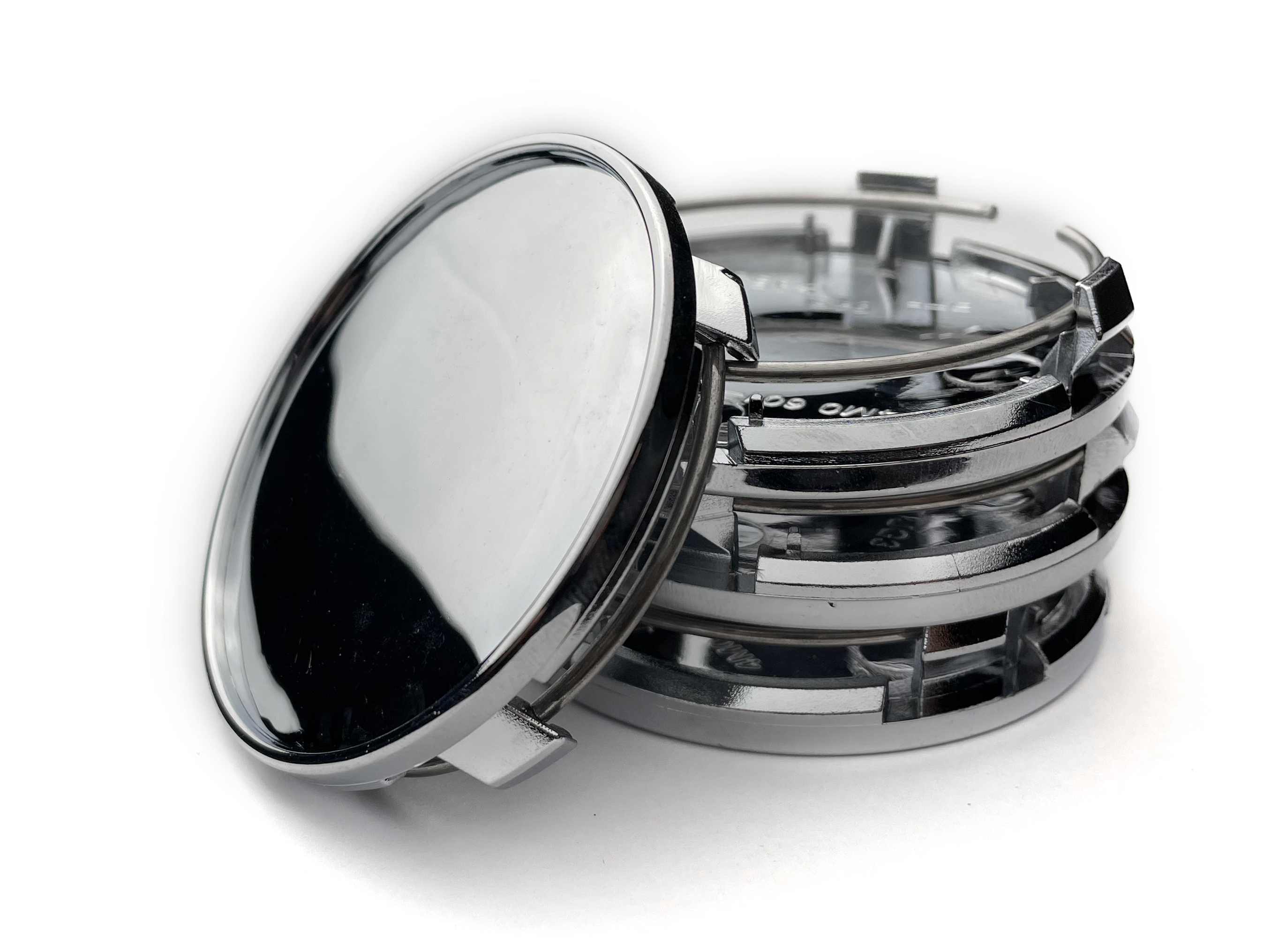 Колпачки заглушки на литые диски хром audi 61/56/9, 4 колпачка