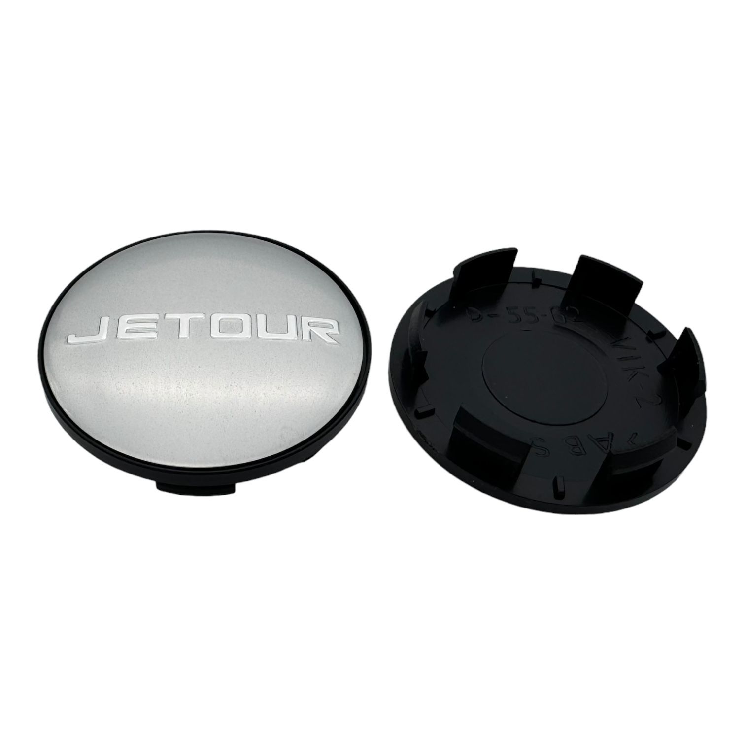 Колпачки заглушки на литые диски JETOUR серебристый KиК ,RAPID 63/55/9, 4 колпачка