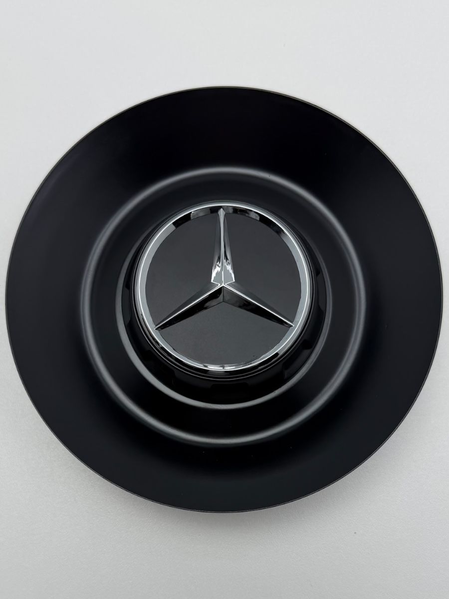 Колпачки заглушки на литые диски c логотипом MERCEDES AMG черный 38739b - 165/66, 1 шт