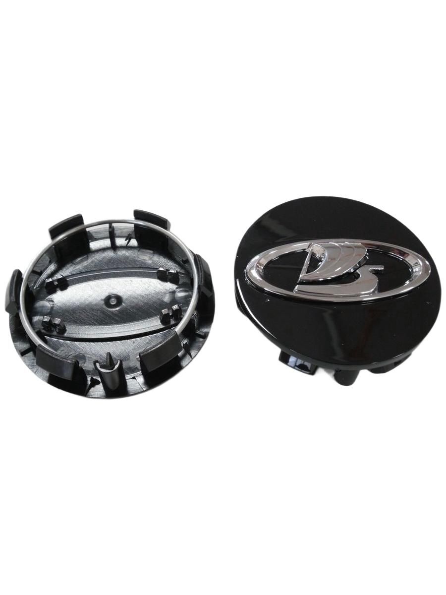 Колпачки заглушки на литые диски ЛАДА ВЕСТА 58/51/11 ЧЕРНЫЙ, 1 шт