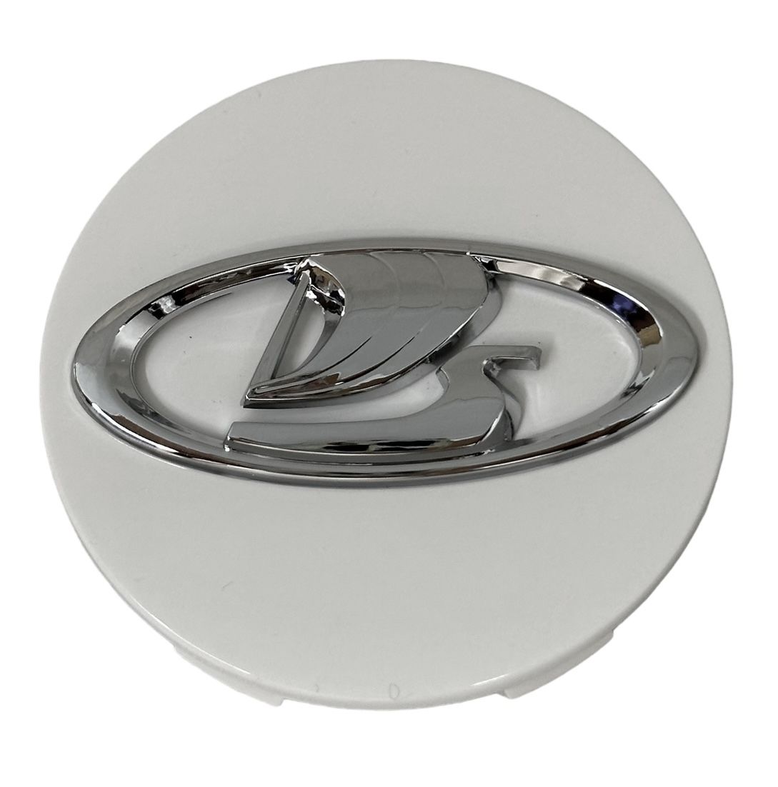 Колпачки заглушки на литые диски ЛАДА ВЕСТА 58/51/11 белый, 1 шт