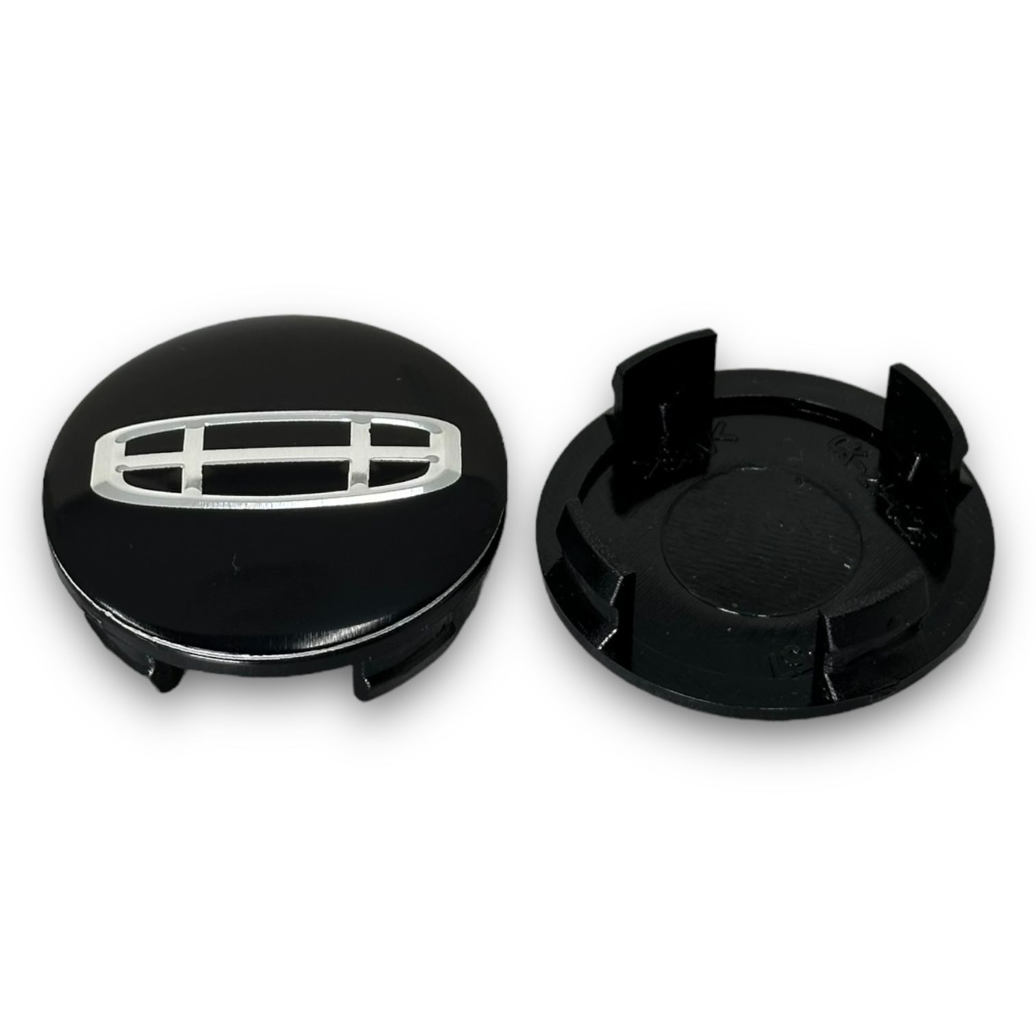 Колпачки заглушки на литые диски ДЖИЛИ new СКАД 56/52/12, 4 колпачка