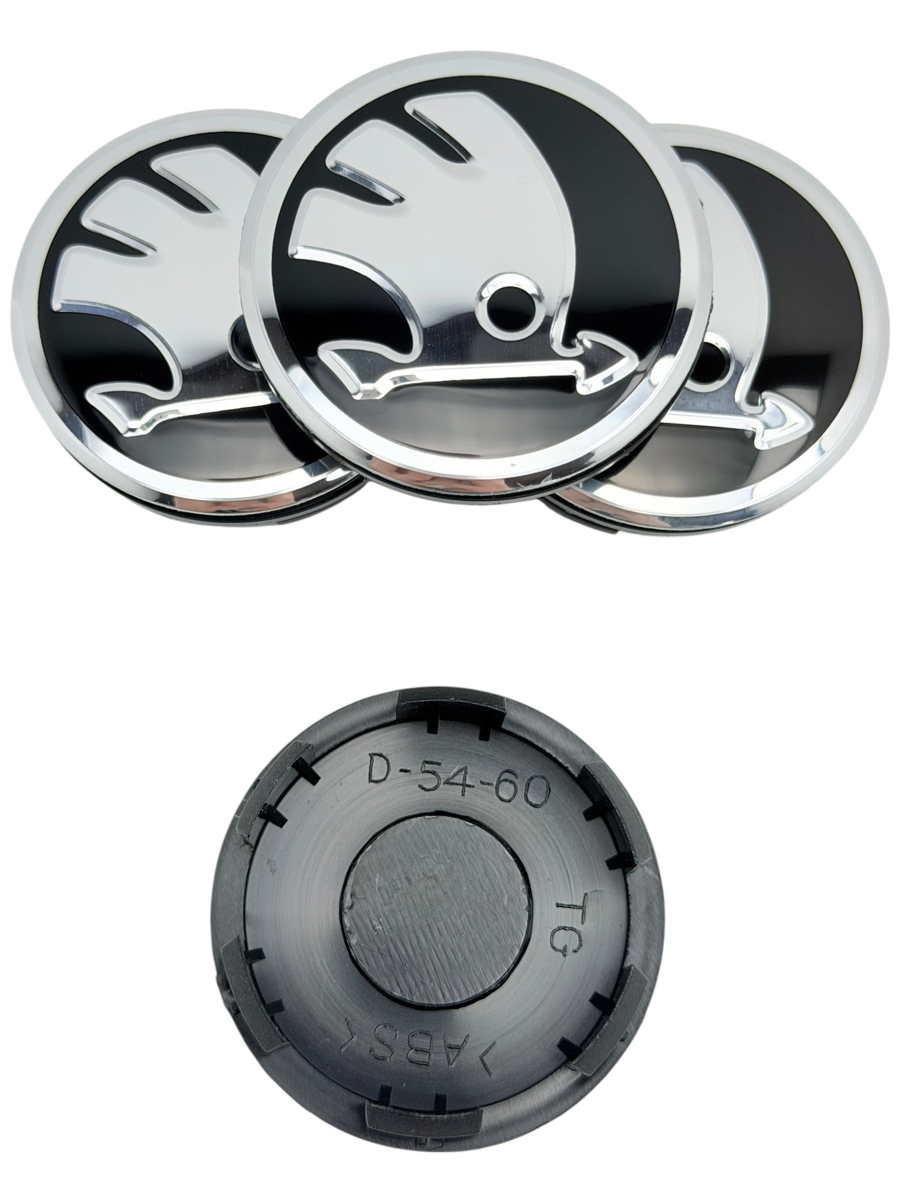 Колпачки заглушки на литые диски c логотипом SK 60-54-13, 4 колпачка