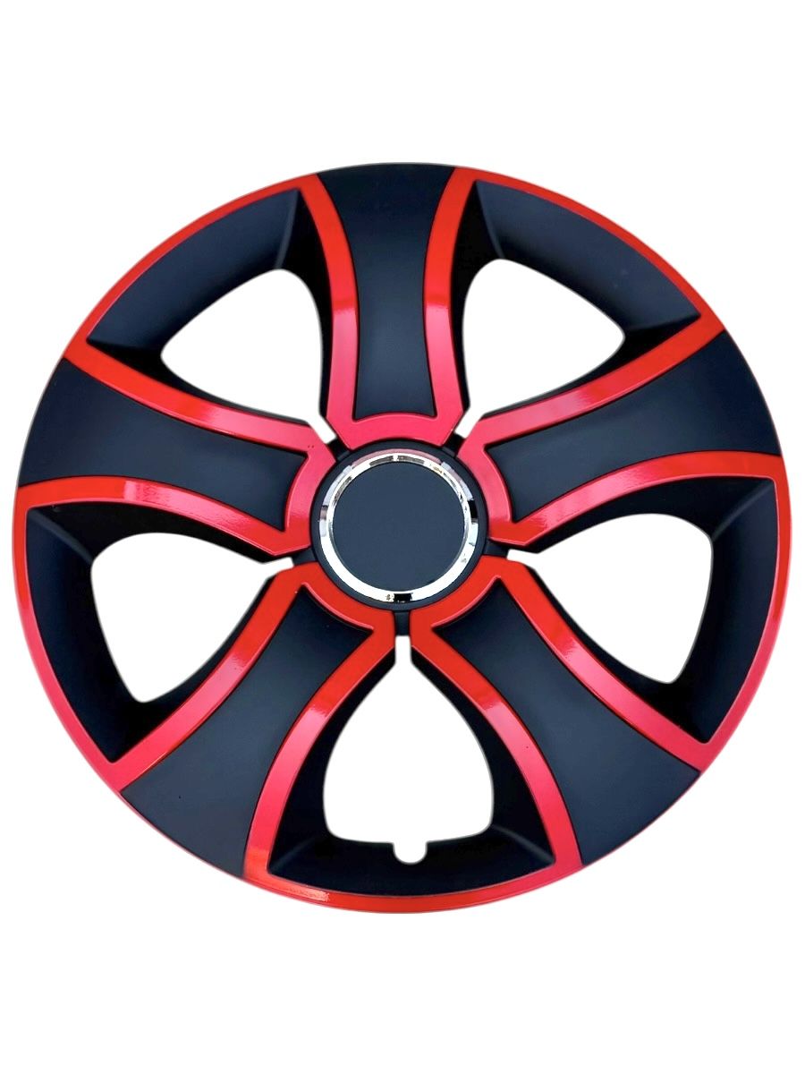 Колпаки на колеса БИС КРАСНЫЙ R16, 4шт