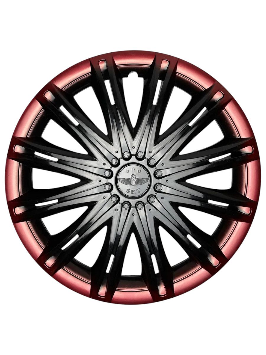 Колпаки на колеса R13 СКАЙ КРАСНЫЕ, комплект 4шт