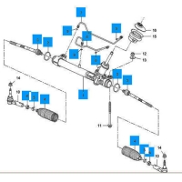Шевроле круз схема рулевой рейки